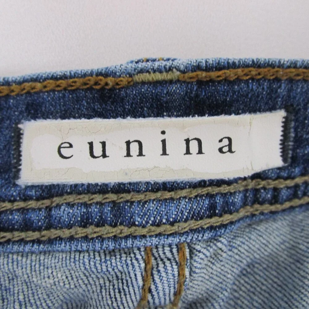 eunina Distressed Sasha Low Rise Relaxed Skinny Jeans - Picture 3 of 8